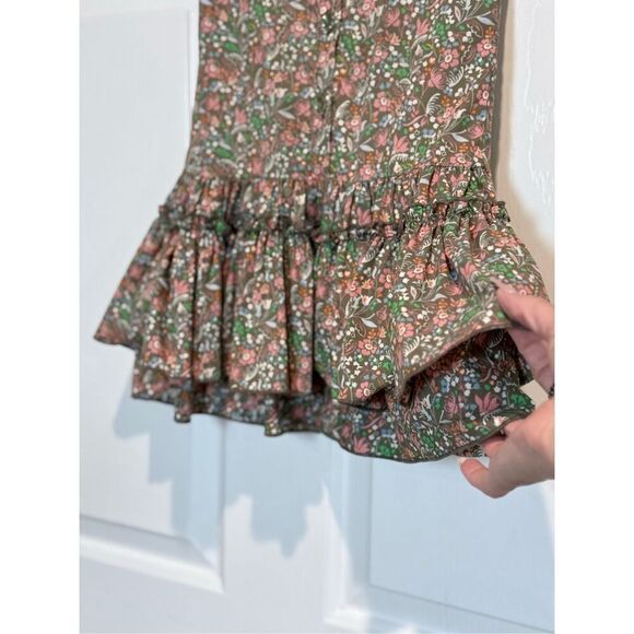 Matilda Jane Serendipity Wonder Girl Sleeveless Floral & Stripe Ruffle Dress 4T - Picture 4 of 13